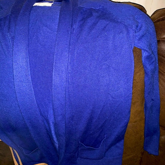 Debbie Morgan Blue or Purple Sz M Soft Cardigan - Picture 2 of 14